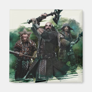 Dwalin、Nori、Bofurの図 マグネット