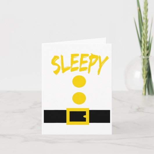 Dwarf Costume - Fun Halloween Gift Idea - Sleepy  カード (正面)