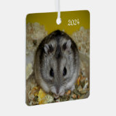 Dwarf Hamster Pet メタルオーナメント (正面右)