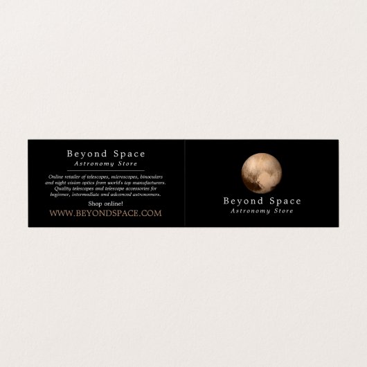 Dwarf Planet Pluto、天文学者、天文学ストア 名刺 (外部フラット)