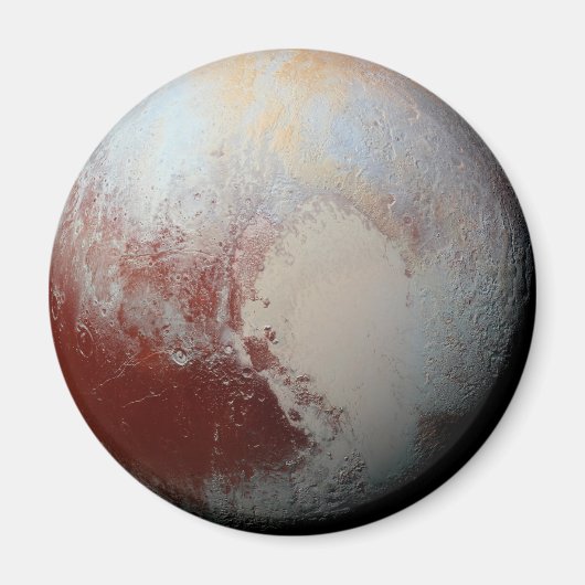 Dwarf Planet Pluto by NASA New Horizons 2015写真 マグネット (正面)
