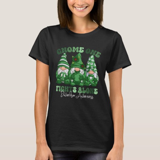 Dwarfism Awareness Month Green Ribbon Gnomies Tシャツ (正面)