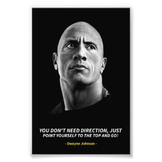 Dwayne Johnson quotes Photo Enlargement フォトプリント
