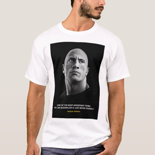 Dwayne Johnson quotes T-Shirt Tシャツ (正面)
