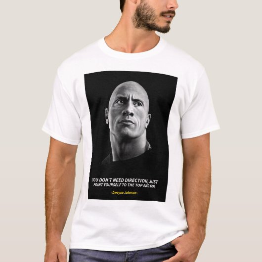 Dwayne Johnson quotes T-Shirt Tシャツ (正面)