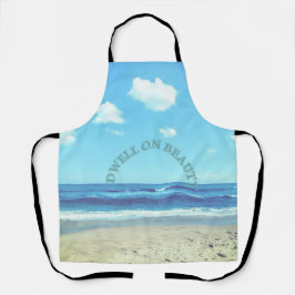 Dwell on Beauty beach scene  エプロン