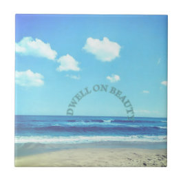 Dwell on Beauty beach scene  タイル