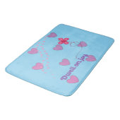 dwell on joy hearts and paw prints Bathmat バスマット (アングル)