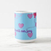 dwell on joy hearts and paw prints coffee mug コーヒーマグカップ (中央)