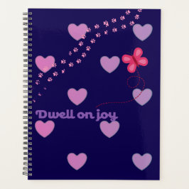dwell on joy hearts and paw prints daily planner プランナー手帳