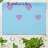 dwell on joy hearts and paw prints Kitchen towel キッチンタオル (折り畳み)