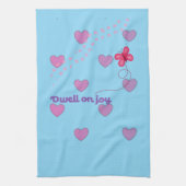 dwell on joy hearts and paw prints Kitchen towel キッチンタオル (縦)