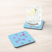 dwell on joy hearts and paw prints plastic coaster コースター (右側)