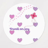 dwell on joy inspirational sticker ラベル (デザイン2)