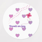 dwell on joy inspirational sticker ラベル (デザイン1)