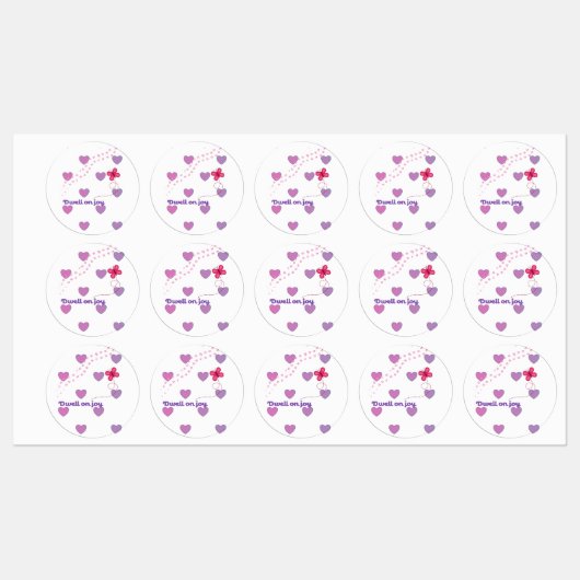 dwell on joy inspirational sticker ラベル (シート)