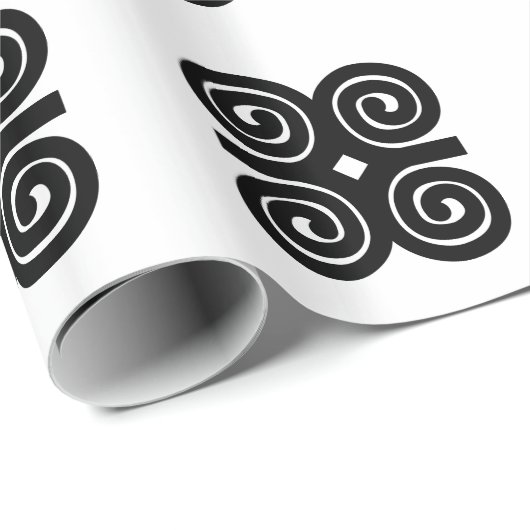 Dwennimmenの強さ|の謙遜のAdinkraの記号 ラッピングペーパー (ロールコーナー)