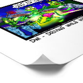 DWIホタルおもしろいロンドンズタイムズマンガポスター ポスター (角)