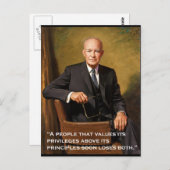 Dwight_D._アイゼンハワー公式ポートレート ポストカード (正面/裏面)