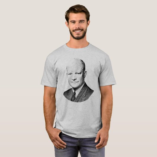 Dwight Eisenhower大統領のグラフィック Tシャツ (正面フル)