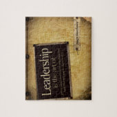 Dwight Eisenhower感動的引用文「リーダーシップ」 ジグソーパズル (縦)