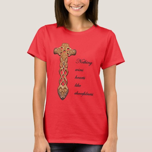 Dwynwen 元気さが一番心をつかむ 引用 tシャツ (正面)