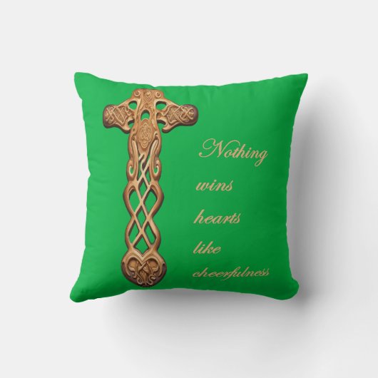 Dwynwen Nothing Wins Hearts Like Cheerfulness  クッション (裏面)