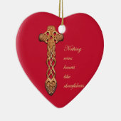 Dwynwen Nothing Wins Hearts Like Cheerfulness  セラミックオーナメント (右)