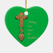 Dwynwen Nothing Wins Hearts Like Cheerfulness  セラミックオーナメント (裏面)