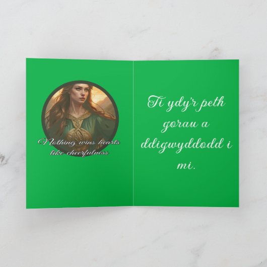 Dwynwen Nothing Wins Hearts Like Cheerfulness Quot カード (内部)