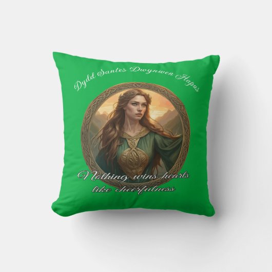 Dwynwen The Patron Saint Of Lovers クッション (正面)