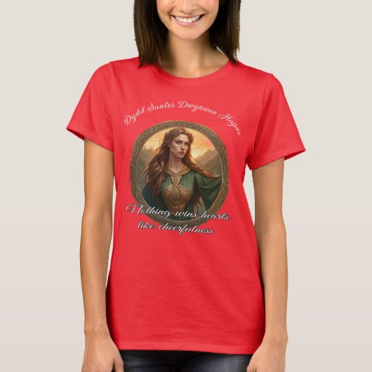 Dwynwen The Patron Saint Of Lovers Tシャツ (正面)