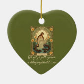 Dwynwen's Well And Sacred Fish セラミックオーナメント (裏面)