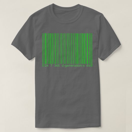 DXバーコード Tシャツ (デザイン正面)