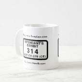 DX 314のマグ コーヒーマグカップ (正面左)