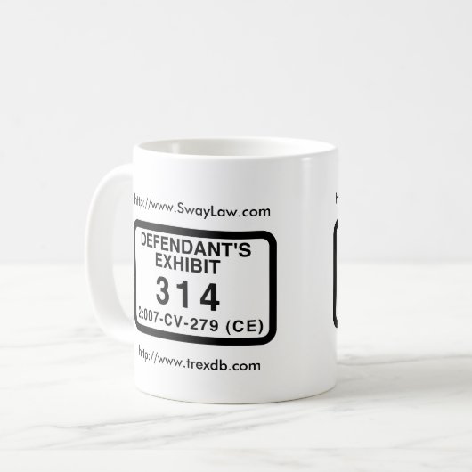 DX 314のマグ コーヒーマグカップ (正面左)