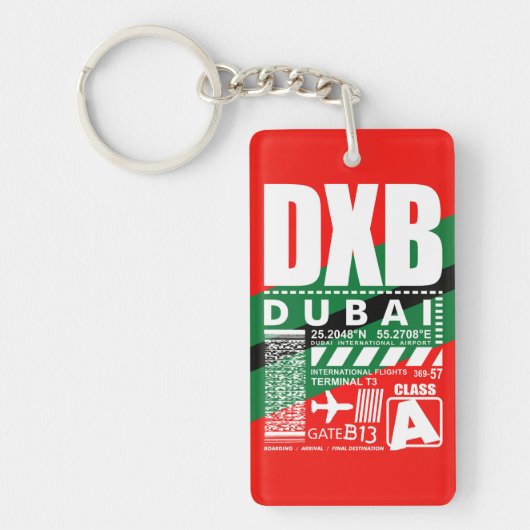 DXBドバイエアポート キーホルダー (正面)