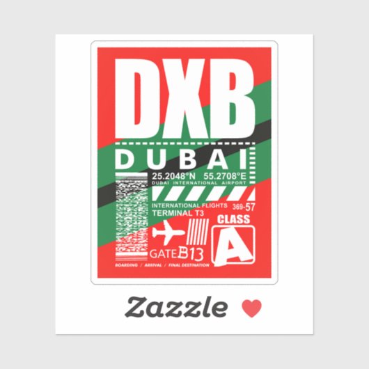 DXBドバイエアポート シール (シート)