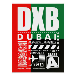 DXBドバイエアポート ポスター