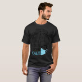 Dyコーヒースクラブとゴム手袋Messy Bun Cna Tシャツ (正面フル)