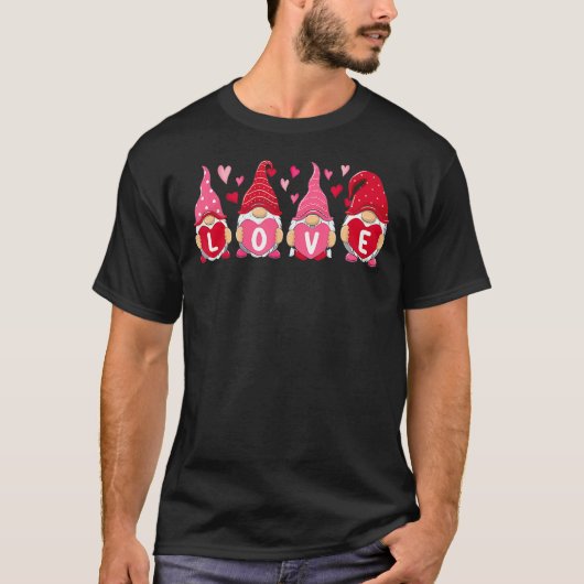 Dy Happy Valentines Day格言カップル一致Lov Tシャツ (正面)