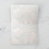 Dyas Juliaと白い孔雀の蝶グリーティング カード (内部)