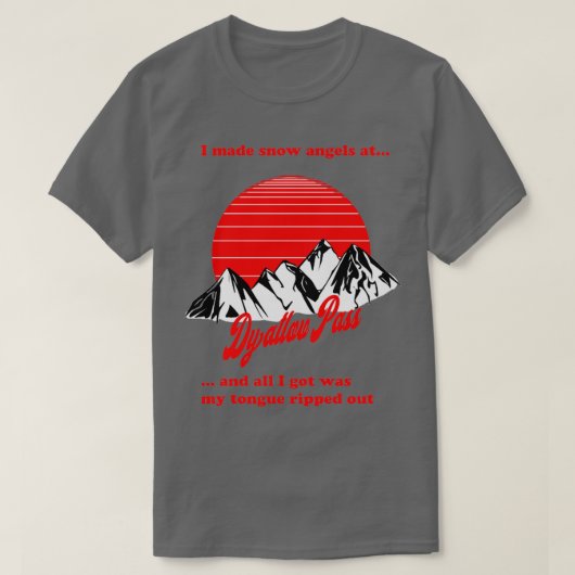 Dyatlov Pass commemorative t Tシャツ (デザイン正面)