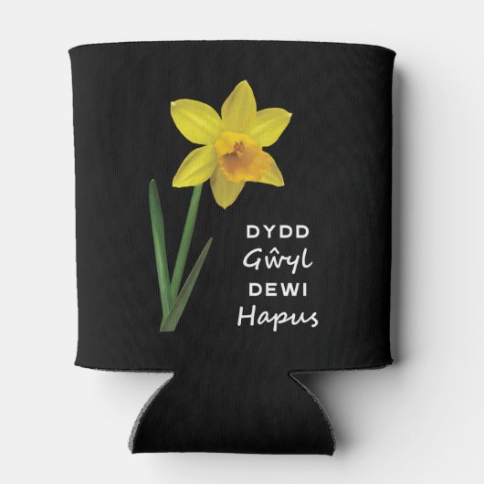 Dydd Gyl Dewi Hapus Hapus Happy St David's Day 缶クーラー (裏面)