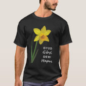Dydd Gyl Dewi Hapus Hapus Happy St David's Day Tシャツ (正面)