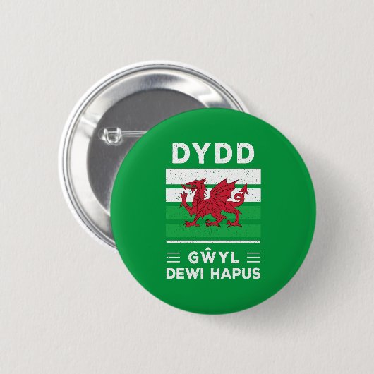 Dydd Gyl Dewi Hapusŵハッピーセントダビッドデイ2 缶バッジ (正面&裏面)