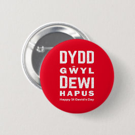 Dydd Gyl Dewi Hapusŵハッピーセントダビッドデイ4 缶バッジ