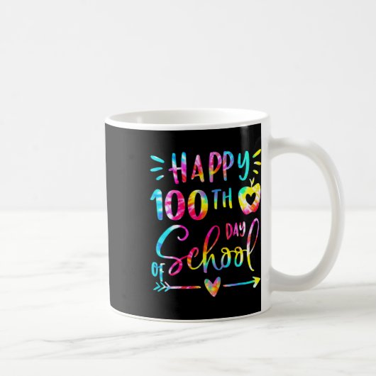 Dye Happy 100th Day学校先生100日 コーヒーマグカップ (右)