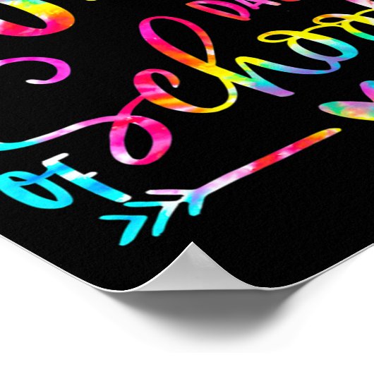 Dye Happy 100th Day学校先生100日 ポスター (角)