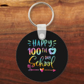 Dye Happy 100th Day Of School先生学生100 キーホルダー (正面)